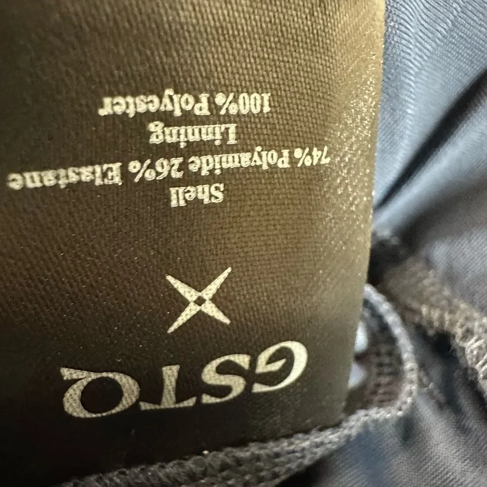 NWT GSTQ Men's Navy Flex Jogger Pants Elastic Waist Drawstring Pockets - Size 36